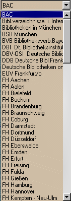 Liste der WWW - OPACs